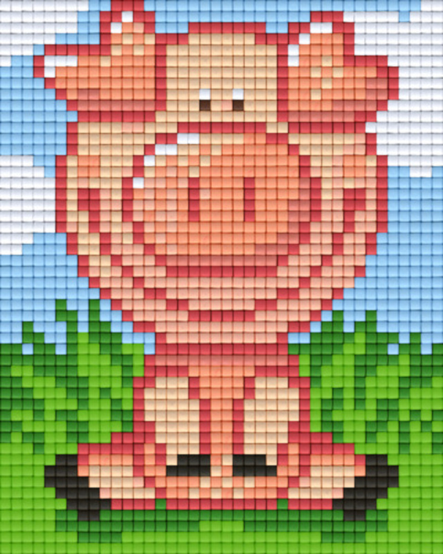 Little Pig One [1] Baseplate PixelHobby Mini-mosaic Art Kits image 0